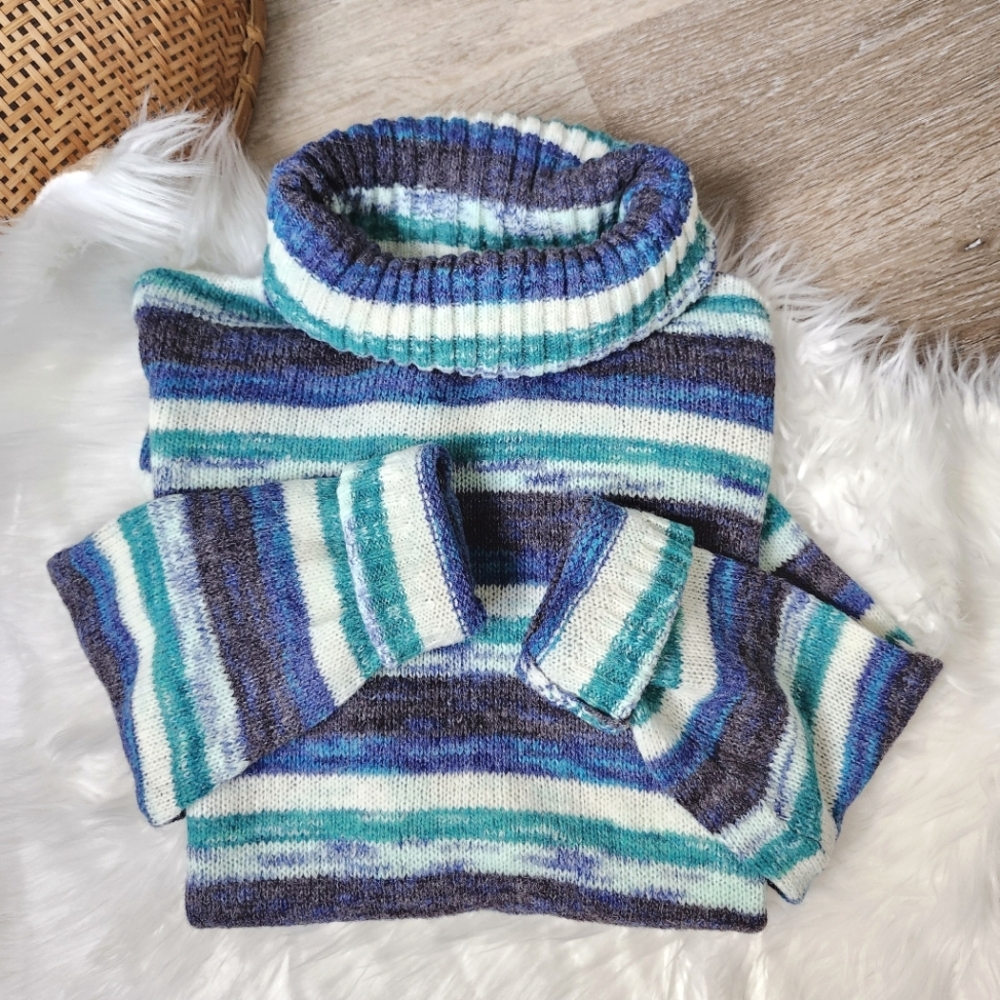 George Striped Turtleneck Sweater